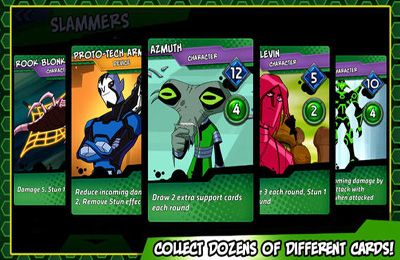 Gameplay screenshots of the Ben 10: Slammers for iPad, iPhone or iPod.