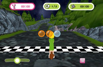 Gameplay screenshots of the Bibi Blocksberg – The Broom Race for iPad, iPhone or iPod.