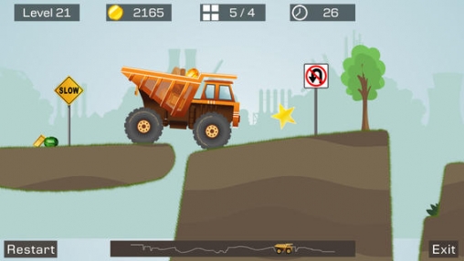 Gameplay screenshots of the Big Truck for iPad, iPhone or iPod.