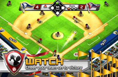 Gameplay screenshots of the Big Win Baseball for iPad, iPhone or iPod.