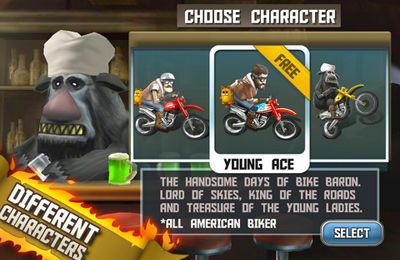 Gameplay screenshots of the Bike Baron for iPad, iPhone or iPod.