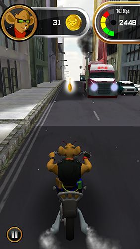 Gameplay screenshots of the Biker mice from Mars for iPad, iPhone or iPod.