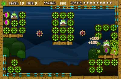 Gameplay screenshots of the Birdy Bounce for iPad, iPhone or iPod.