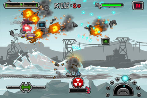 Gameplay screenshots of the Blaster Tank for iPad, iPhone or iPod.