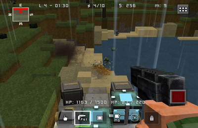 Gameplay screenshots of the Block Fortress for iPad, iPhone or iPod.