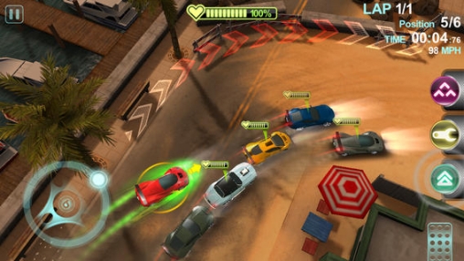 Gameplay screenshots of the Blur overdrive for iPad, iPhone or iPod.