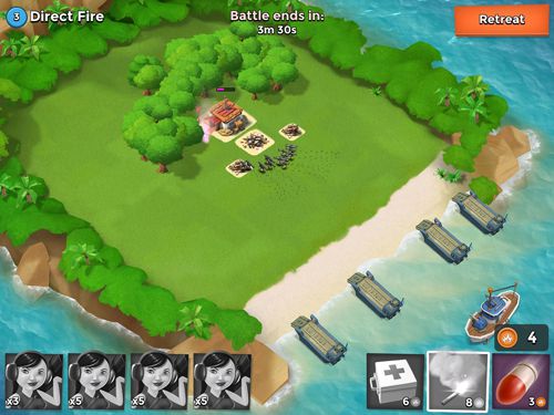 Gameplay screenshots of the Boom beach for iPad, iPhone or iPod.