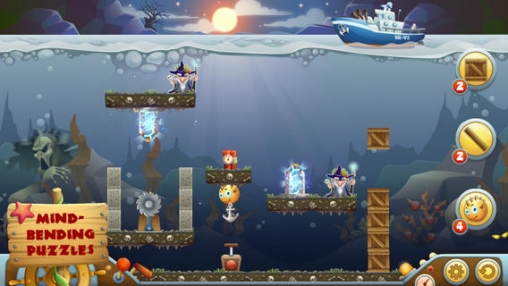 Gameplay screenshots of the Boom Boat 2 for iPad, iPhone or iPod.