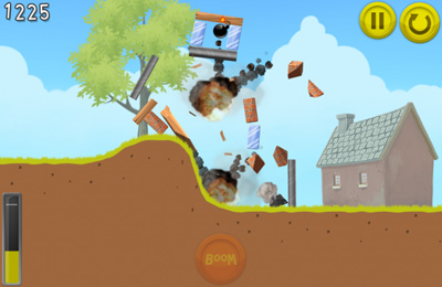 Gameplay screenshots of the Boom Land for iPad, iPhone or iPod.