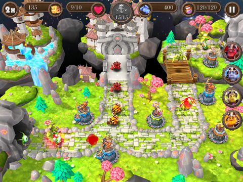 Gameplay screenshots of the Brave guardians for iPad, iPhone or iPod.