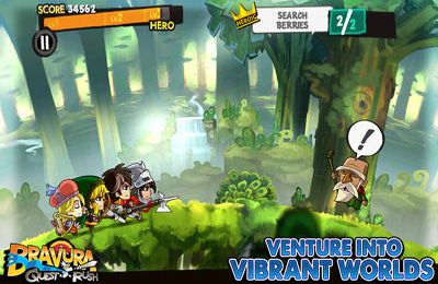 Gameplay screenshots of the Bravura - Quest Rush for iPad, iPhone or iPod.