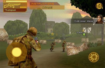 Gameplay screenshots of the Brothers In Arms: Hour of Heroes for iPad, iPhone or iPod.