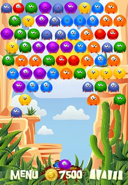 Gameplay screenshots of the Bubble Birds HD for iPad, iPhone or iPod.