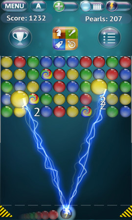 Gameplay screenshots of the Bubble Explode for iPad, iPhone or iPod.