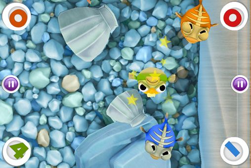 Gameplay screenshots of the Bubble fish party for iPad, iPhone or iPod.