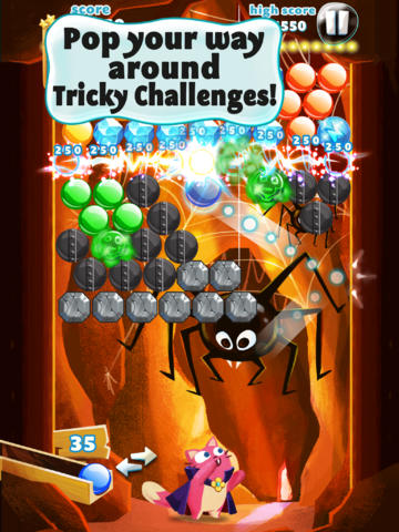 Gameplay screenshots of the Bubble Mania: Halloween for iPad, iPhone or iPod.