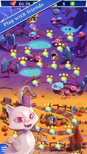 Gameplay screenshots of the Bubble witch 2: Saga for iPad, iPhone or iPod.