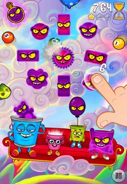 Gameplay screenshots of the Bucketz for iPad, iPhone or iPod.