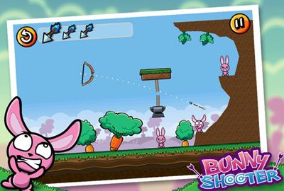Gameplay screenshots of the Bunny Shooter for iPad, iPhone or iPod.
