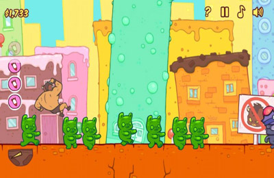 Gameplay screenshots of the Burrito Bison for iPad, iPhone or iPod.