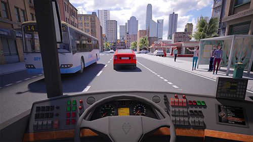 Gameplay screenshots of the Bus simulator pro 2016 for iPad, iPhone or iPod.
