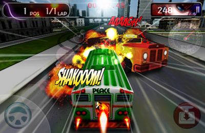 Gameplay screenshots of the Bus Turbo Racing for iPad, iPhone or iPod.