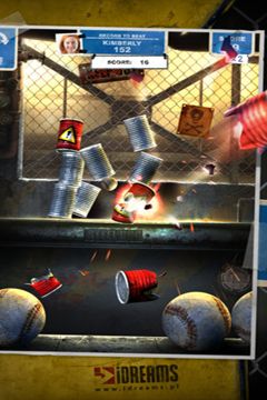 Gameplay screenshots of the Can Knockdown 3 for iPad, iPhone or iPod.