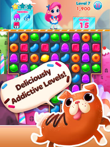 Gameplay screenshots of the Candy Blast Mania for iPad, iPhone or iPod.