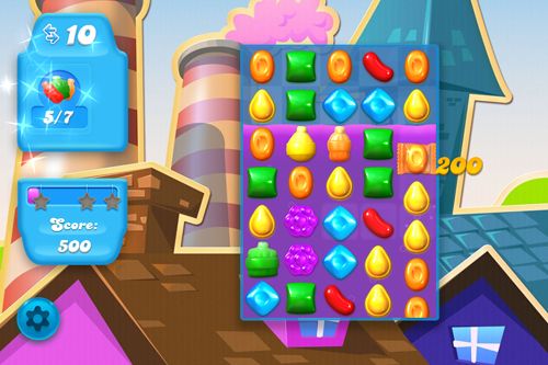 Gameplay screenshots of the Candy crush: Soda saga for iPad, iPhone or iPod.