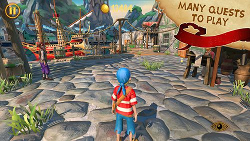 Gameplay screenshots of the Captain Sabertooth and the treasure of Lama Rama for iPad, iPhone or iPod.