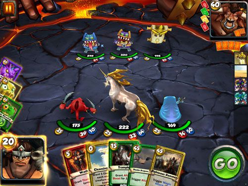 Gameplay screenshots of the Card king: Dragon wars for iPad, iPhone or iPod.
