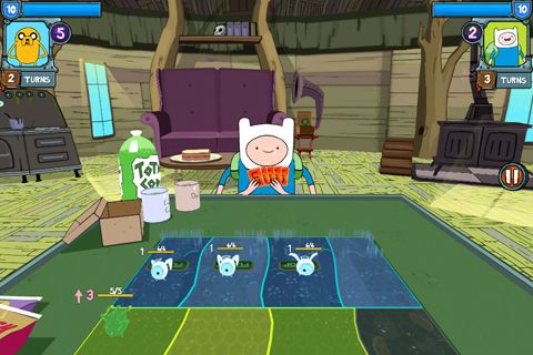 Gameplay screenshots of the Card wars: Adventure time for iPad, iPhone or iPod.