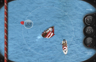 Gameplay screenshots of the Caribbean Racing Sailing multiplayer for iPad, iPhone or iPod.