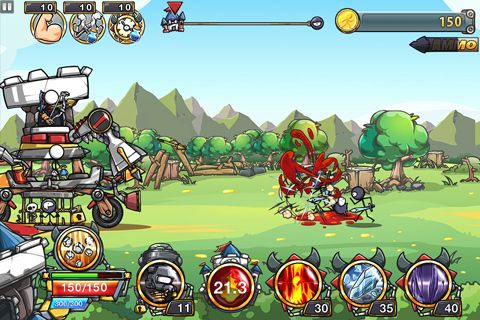 Gameplay screenshots of the Cartoon defense 4: Revenge for iPad, iPhone or iPod.