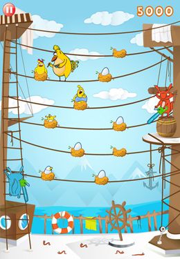 Gameplay screenshots of the Chicken Story Adventure for iPad, iPhone or iPod.