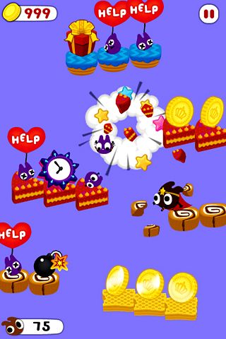 Gameplay screenshots of the Chocohero for iPad, iPhone or iPod.