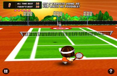 Gameplay screenshots of the Chop Chop Tennis for iPad, iPhone or iPod.