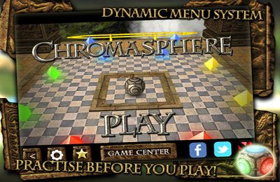 Gameplay screenshots of the Chromasphere for iPad, iPhone or iPod.