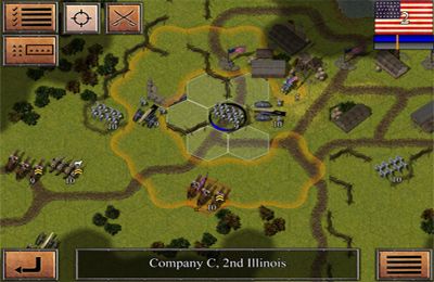 Gameplay screenshots of the Civil War: 1863 for iPad, iPhone or iPod.