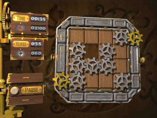 Gameplay screenshots of the Cogs for iPad, iPhone or iPod.