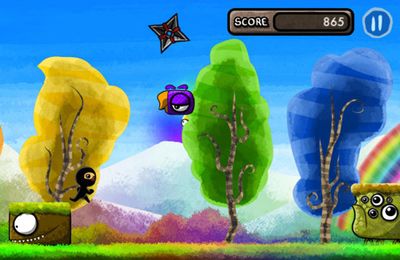 Gameplay screenshots of the Color Rush Ninja for iPad, iPhone or iPod.