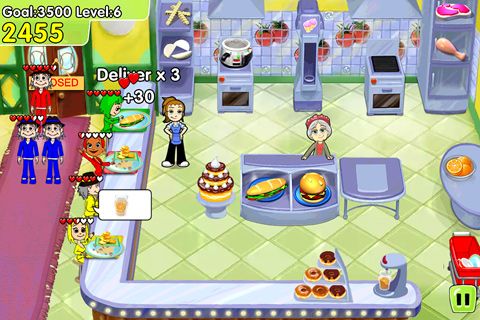 Gameplay screenshots of the Cooking dash: Deluxe for iPad, iPhone or iPod.