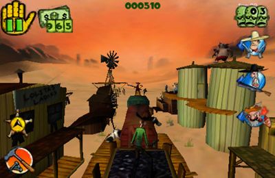 Gameplay screenshots of the Cowboys vs. Zombies for iPad, iPhone or iPod.