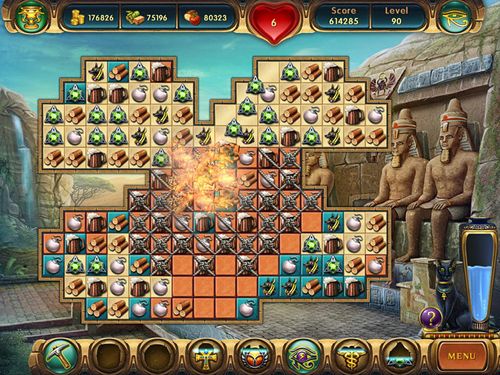 Gameplay screenshots of the Cradle of Egypt for iPad, iPhone or iPod.