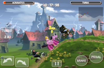 Gameplay screenshots of the Crazy Bikers 2 for iPad, iPhone or iPod.