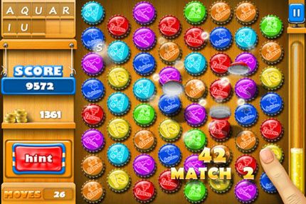 Gameplay screenshots of the Crazy Caps for iPad, iPhone or iPod.