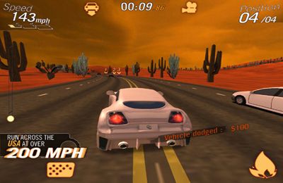 Gameplay screenshots of the Crazy Cars - Hit The Road for iPad, iPhone or iPod.