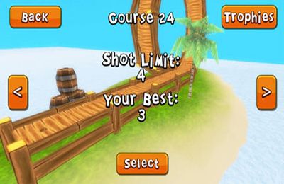 Gameplay screenshots of the Crazy Island Golf! for iPad, iPhone or iPod.