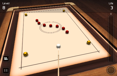 Gameplay screenshots of the Crazy Pool 3D for iPad, iPhone or iPod.