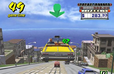 Gameplay screenshots of the Crazy Taxi for iPad, iPhone or iPod.